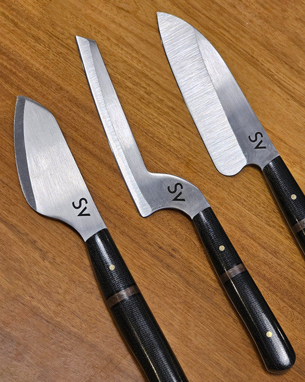 SET OF 3 SANTI MICARTA KNIVES