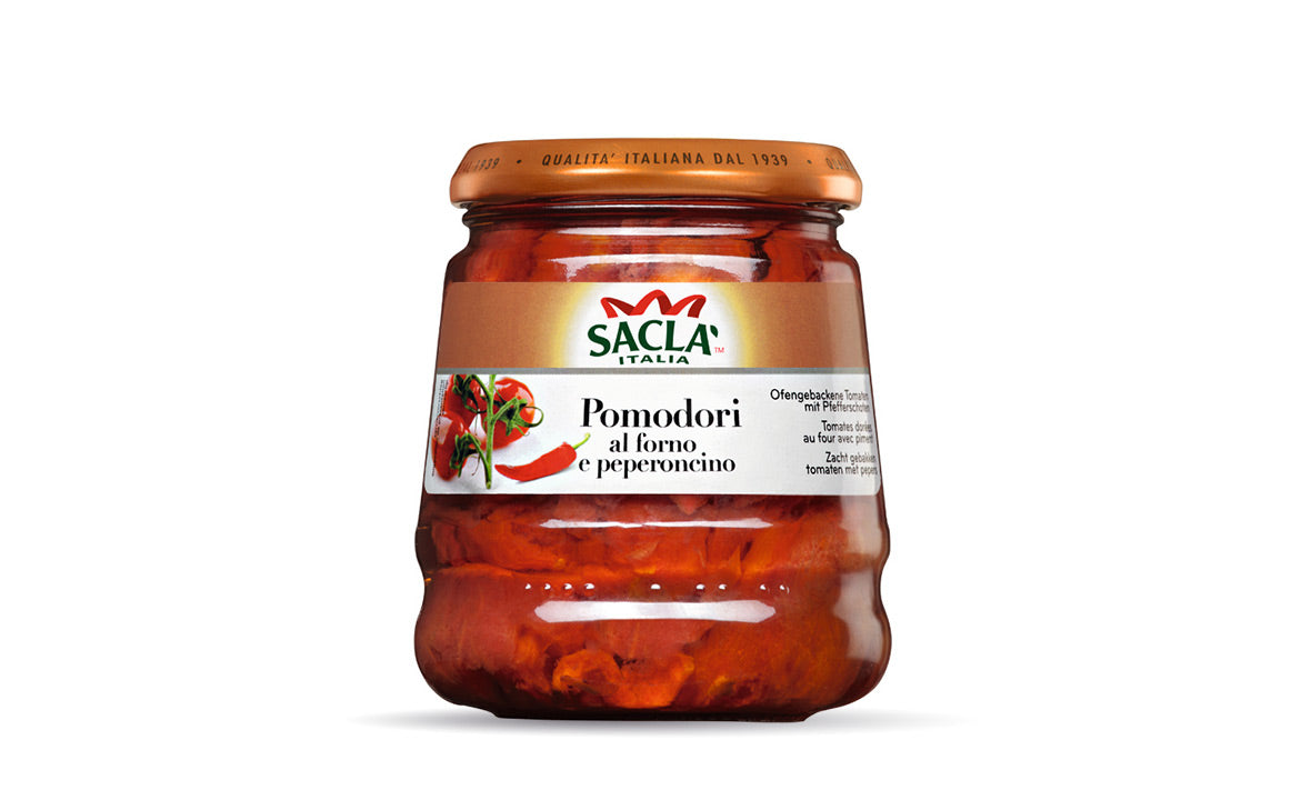 POMODORI AL FORNO CON PEPERONI SACLA 285g