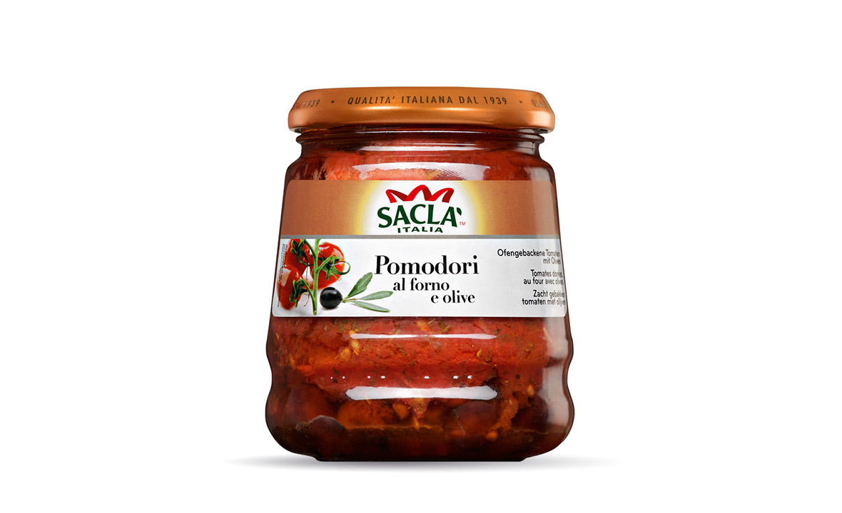 POMODORI AL FORNO CON OLIVAS SACLA 285g