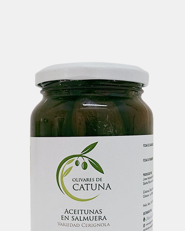 ACEITUNAS CERIGNOLA EN SALMUERA NEGRAS 220g