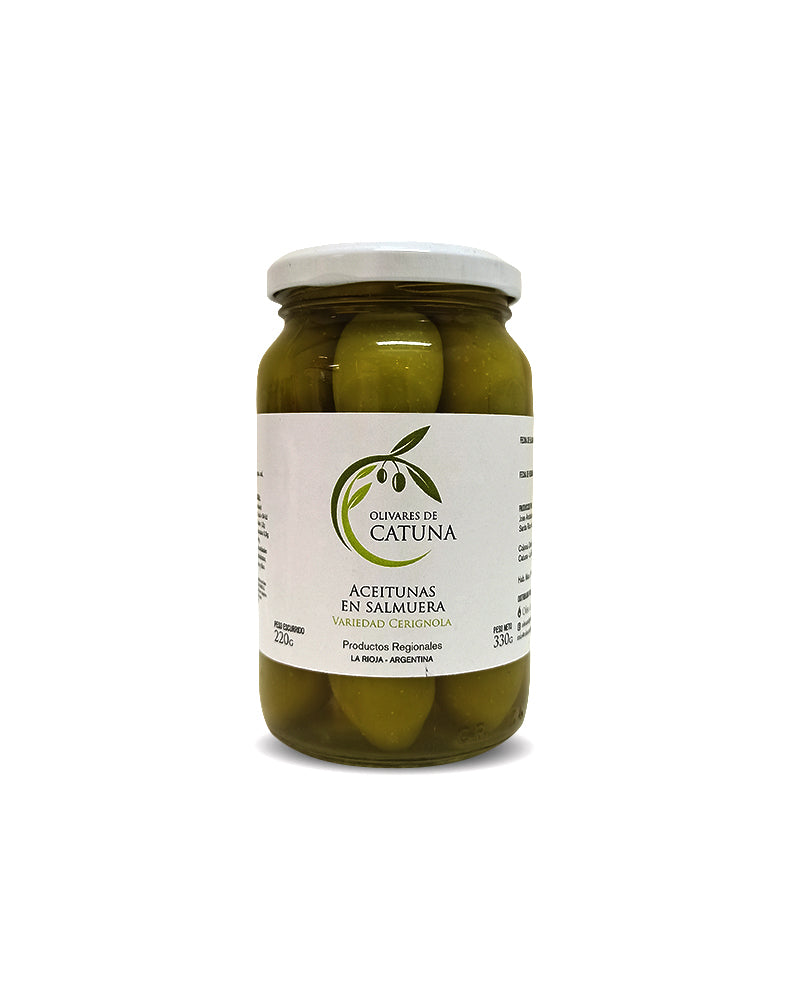 ACEITUNAS CERIGNOLA EN SALMUERA VERDES 220g