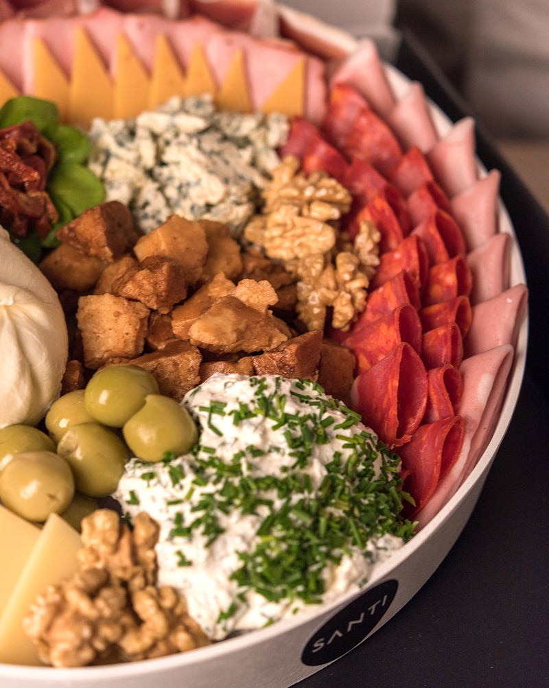 BANDEJA DE QUESOS Y FIAMBRES SANTI MEDIANA