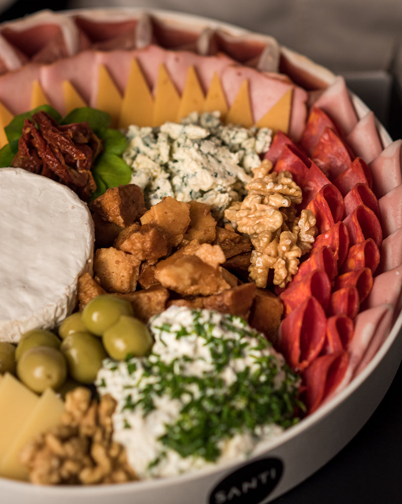 BANDEJA DE QUESOS Y FIAMBRES SANTI MEDIANA