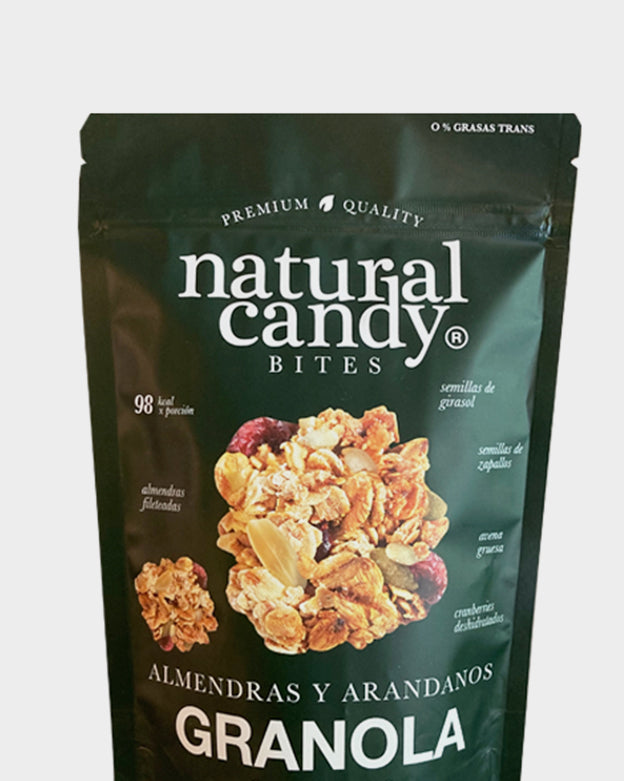 NATURAL CANDY GRANOLA ALMENDRAS & ARANDANOS 120g