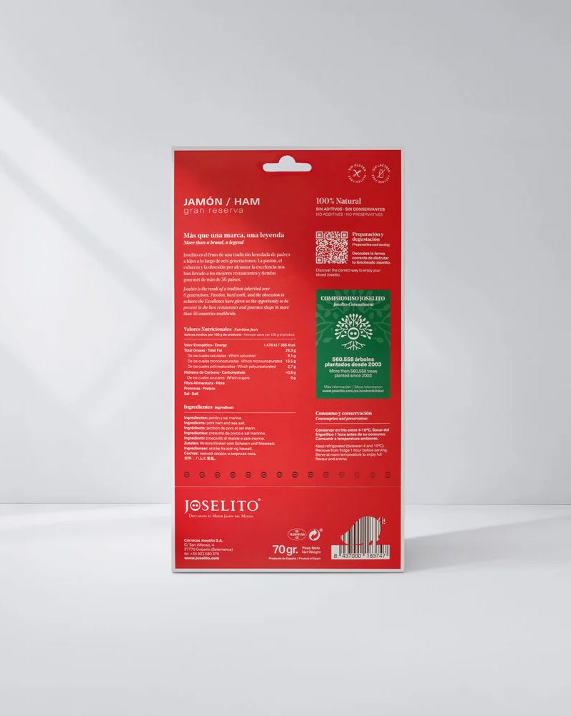 JAMÓN CRUDO GRAN RESERVA JOSELITO 48 MESES 70g