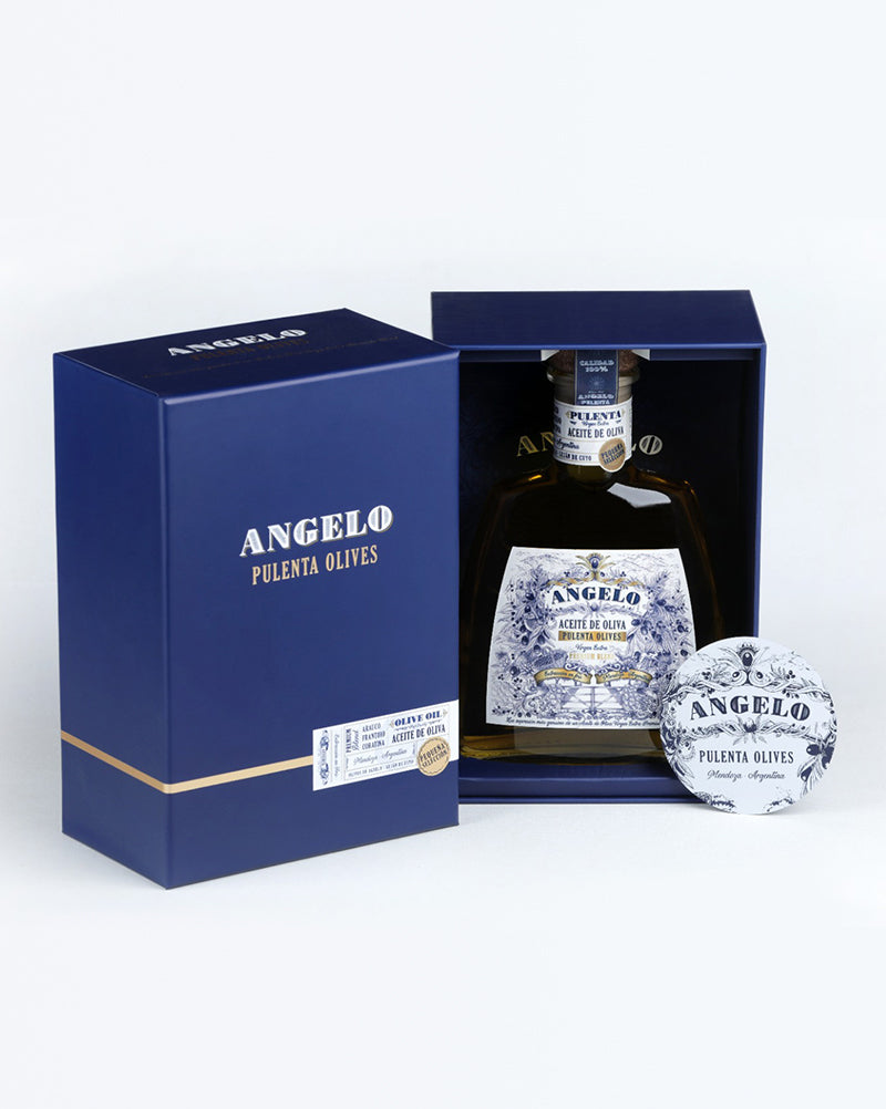 ACEITE DE OLIVA ANGELO PULENTA CON ESTUCHE 2DA UNIDAD AL 40% OFF