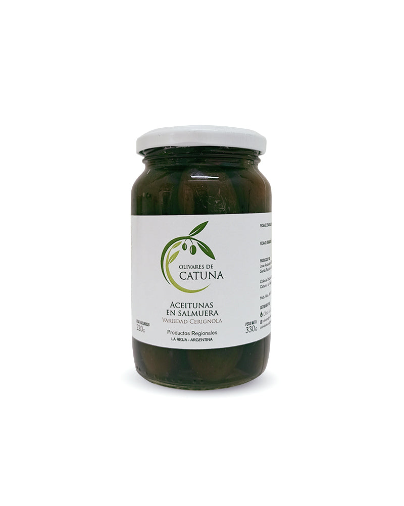 ACEITUNAS CERIGNOLA EN SALMUERA NEGRAS 220g