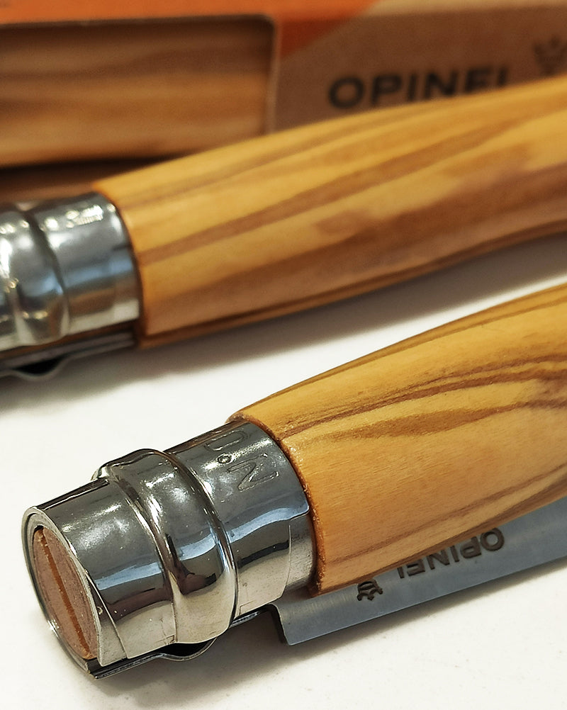 CORTAPLUMA OPINEL INOX N°8 MANGO OLIVO